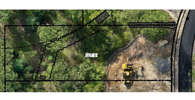 Jordan Ridge Cape Elizabeth Lot 6 — fourth lot on the left, backs to open space, one of the deepest lots in Phase I with options for alternate home orientation, good walkout and daylight basement potential